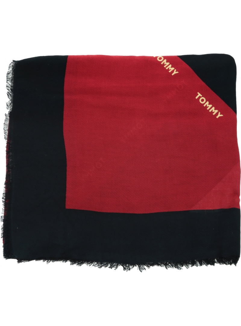 Chusta TOMMY HILFIGER Corporate Stripe Square AW0AW09242 XMP