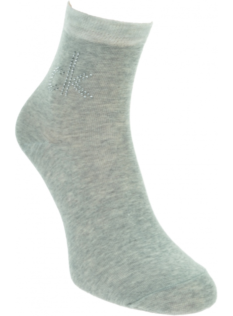 Skarpetki z Kryształkami CALVIN KLEIN CK Women Short Sock 1P Crystal Logo 100001790 003 Skarpetki z Kryształkami CALVIN KLEIN CK Women Short Sock 1P Crystal Logo 100001790 003