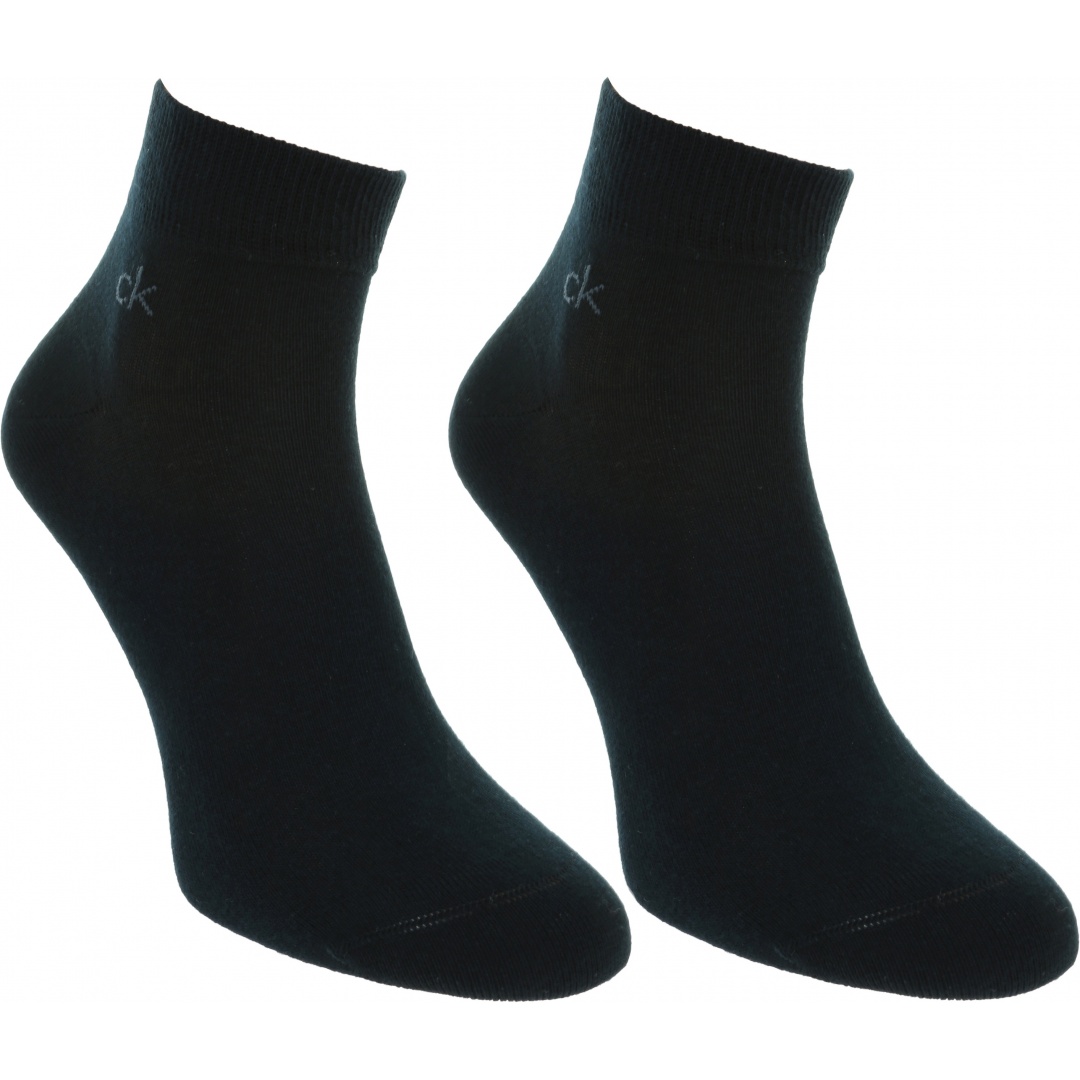 Granatowe Skarpetki Męskie CALVIN KLEIN CK Men Quarter 2P 100001872 003