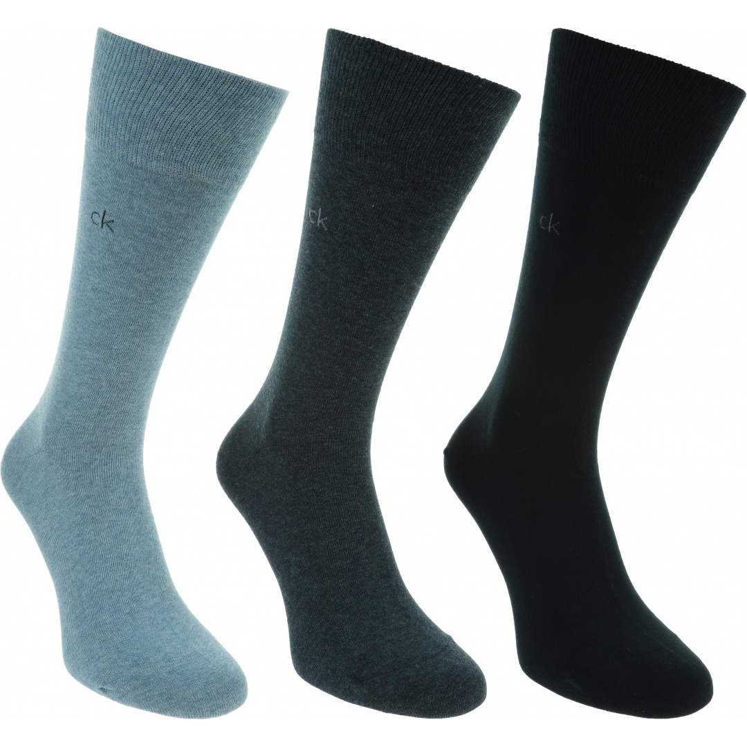 Skarpetki Męskie CALVIN KLEIN CK Men Crew 3P Combed Flat 100001752 012