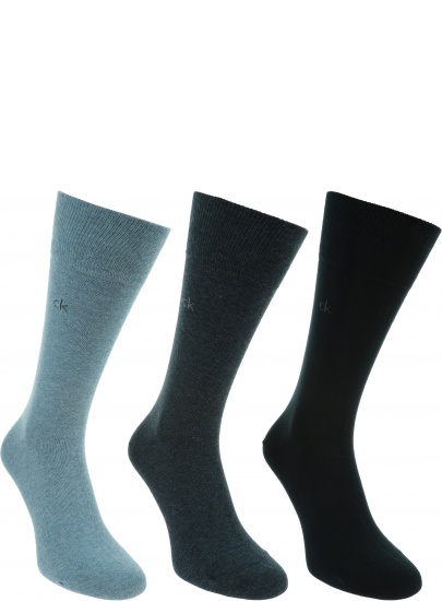 Skarpetki Męskie CALVIN KLEIN CK Men Crew 3P Combed Flat 100001752 012