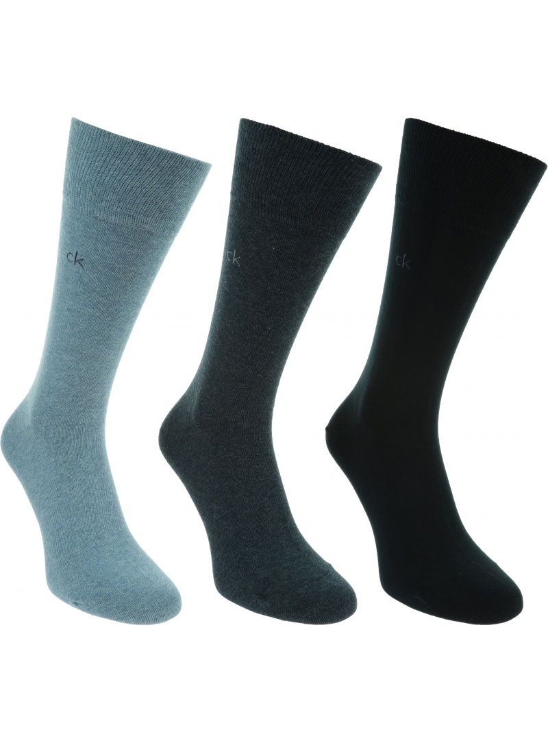 Skarpetki Męskie CALVIN KLEIN CK Men Crew 3P Combed Flat 100001752 012