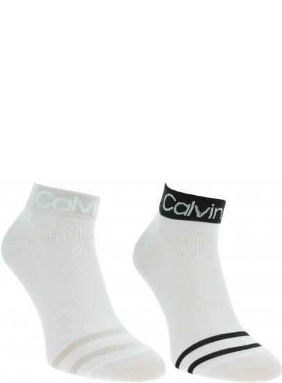 Skarpetki Damskie CALVIN KLEIN CK Women Short 2P Legwear Logo Zoey