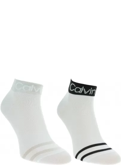 Skarpetki Damskie CALVIN KLEIN CK Women Short 2P Legwear Logo Zoey
