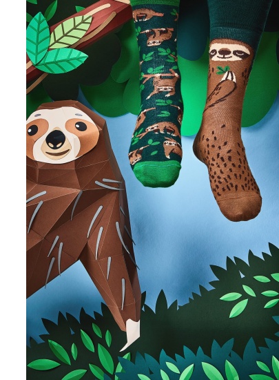 Kolorowe Skarpetki MANY MORNINGS Sloth Life