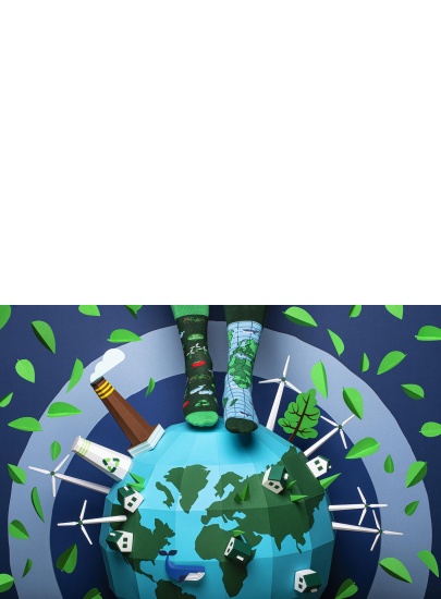 Kolorowe Skarpetki MANY MORNINGS Save The Planet