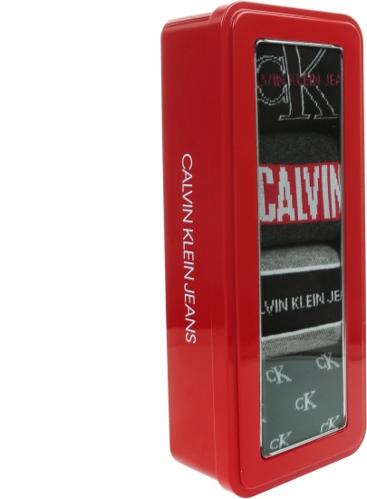 Zestaw Skarpetki Męskie CALVIN KLEIN CK Men Crew 4P 100002162 001