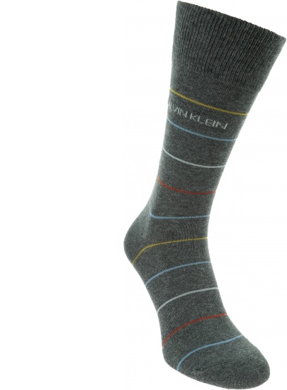 Zestaw Skarpetki Męskie CALVIN KLEIN CK Men Crew 4P Pencil Strip 100002160