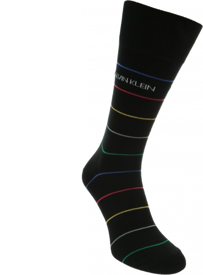 Zestaw Skarpetki Męskie CALVIN KLEIN CK Men Crew 4P Pencil Strip 100002160