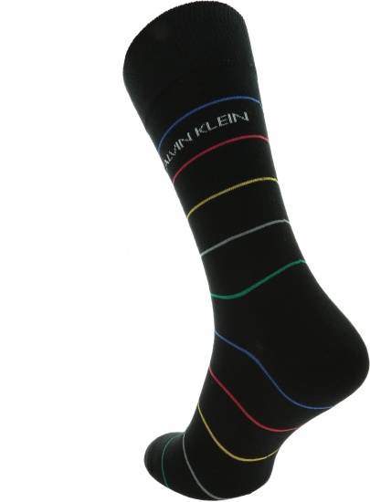 Zestaw Skarpetki Męskie CALVIN KLEIN CK Men Crew 4P Pencil Strip 100002160