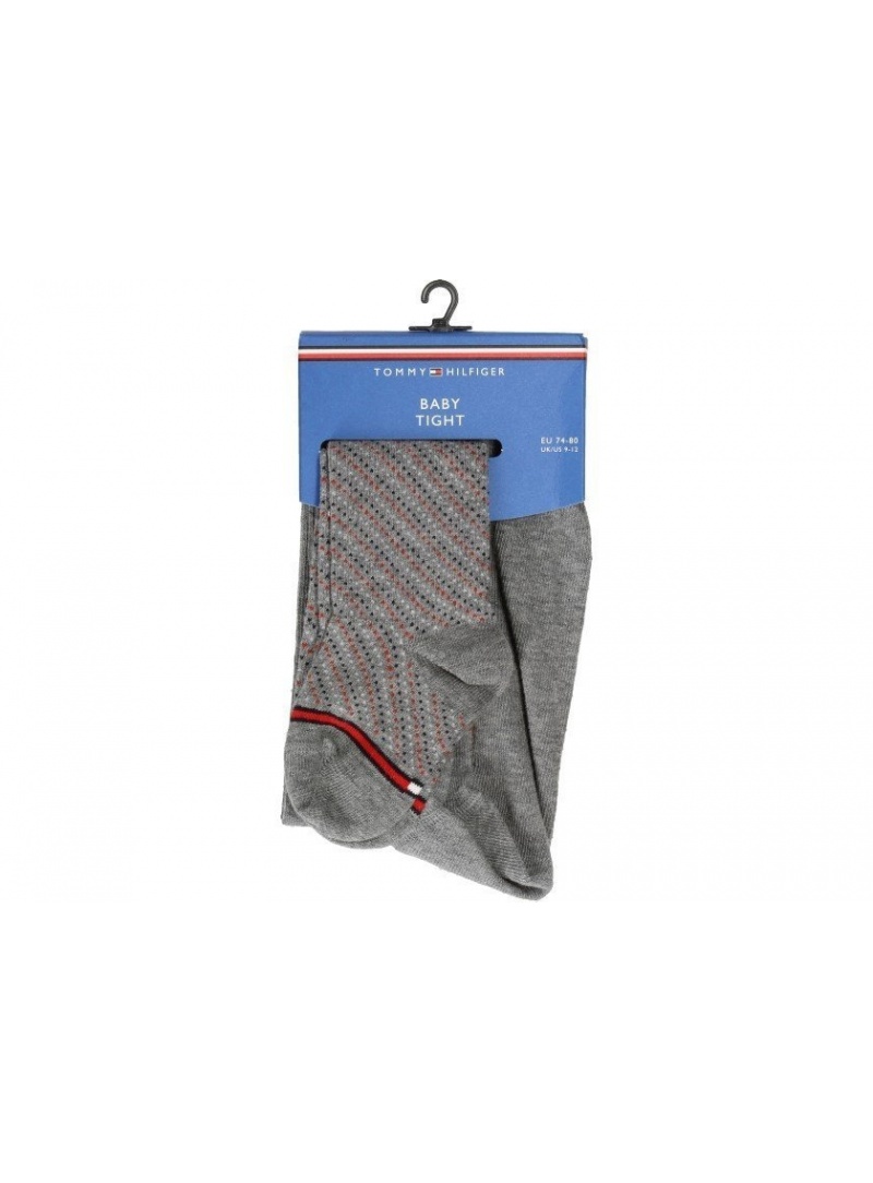 Szare Rajstopy Dziecięce TOMMY HILFIGER Baby Small Dots 100000801 001