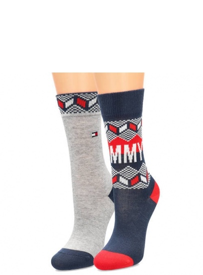 Kolorowe Skarpetki TOMMY HILFIGER 100000810 001 (2-Pak)
