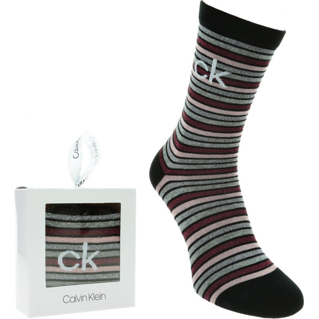 Skarpetki Damskie CALVIN KLEIN CK Woman Crew 1P Sparkle 100002174 001