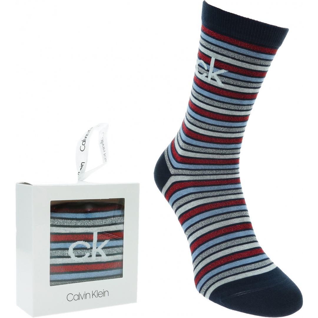 Skarpetki Damskie CALVIN KLEIN CK Woman Crew 1P Sparkle 100002174 002