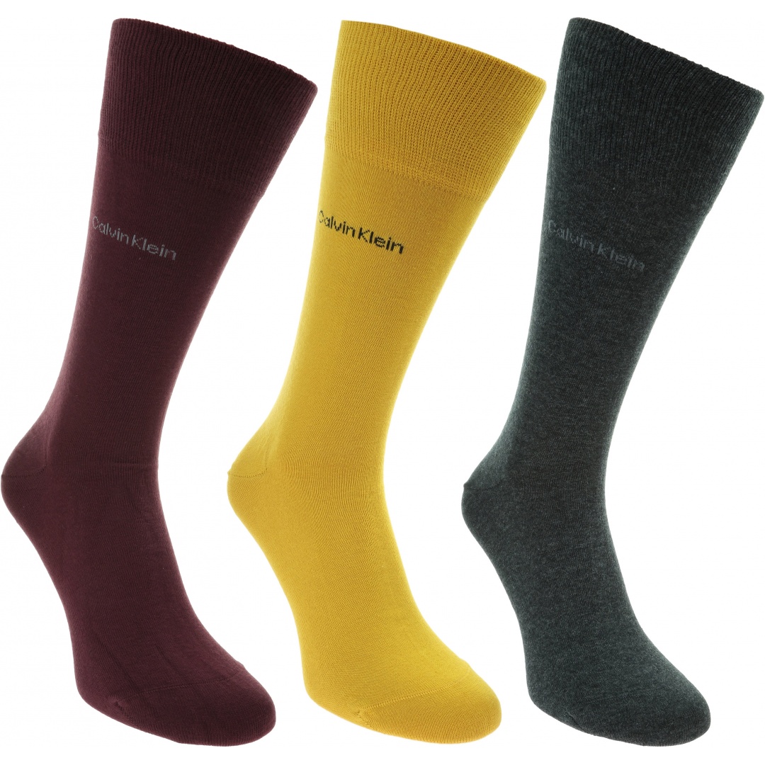 Skarpetki Męskie CALVIN KLEIN CK Men Crew 3P Combed Flat 100001752 013