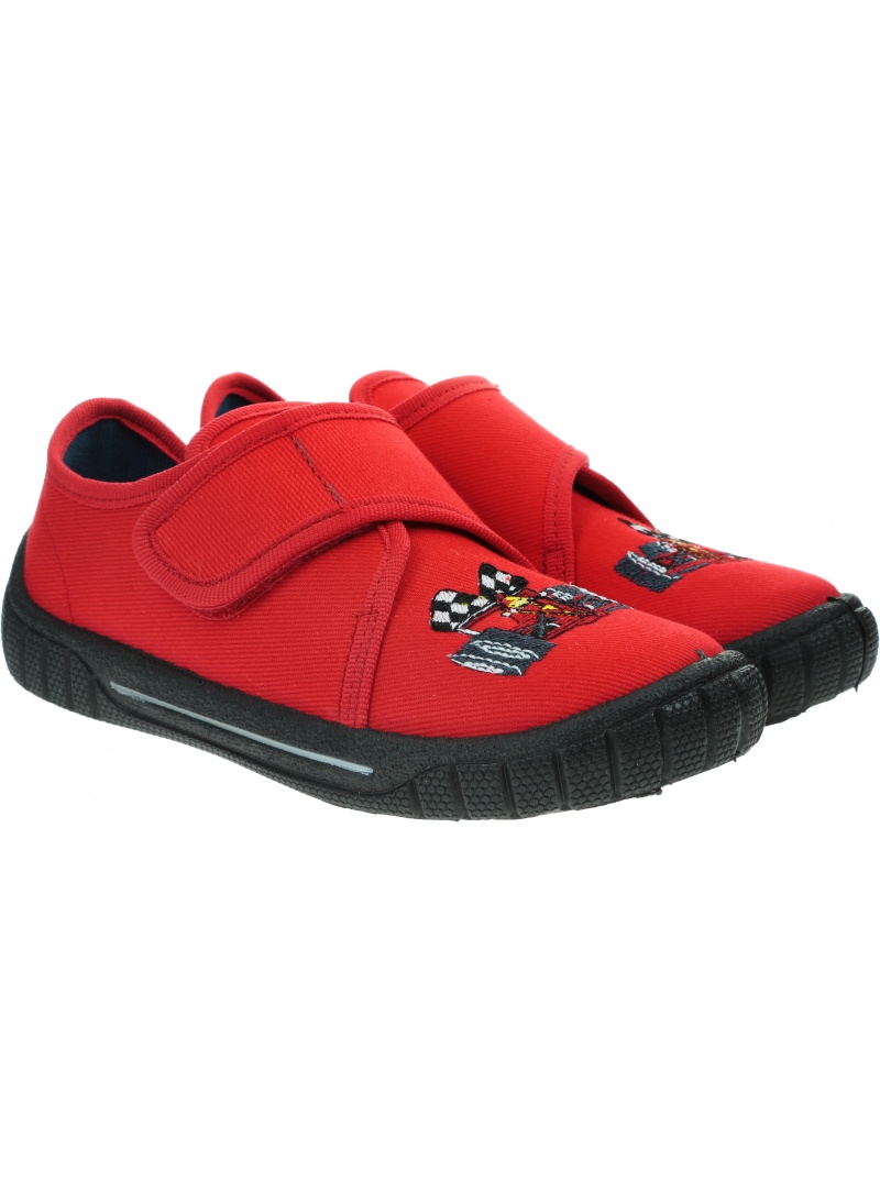 Czerwone Kapcie z Wyścigówką SUPERFIT Bill 0-800271-7000 Czerwone Kapcie z Wyścigówką SUPERFIT Bill 0-800271-7000