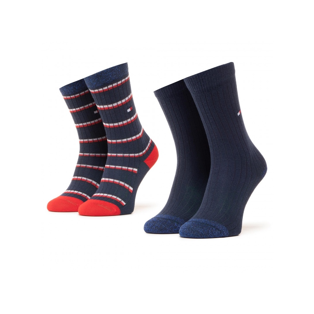 Kolorowe Skarpetki TOMMY HILFIGER 100000814 001 (2-Pak)