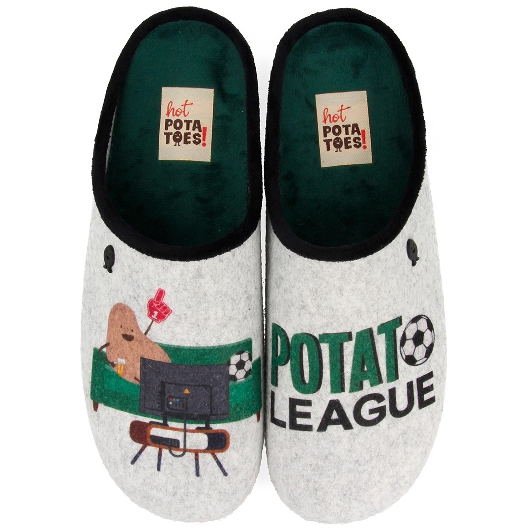 Kapcie z Ziemniakiem League HOT POTATOES By Gioseppo 61059 Grey