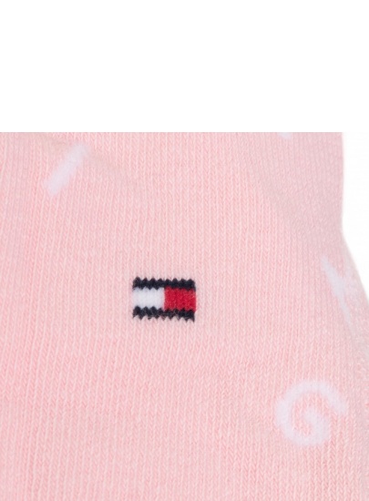 Różowe Rajstopy Dziecięce TOMMY HILFIGER Baby Letter 320505001 024