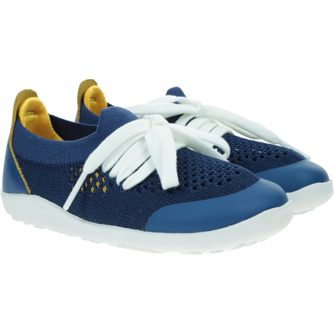 Ultralekkie Buty BOBUX Play Knit Blueberry + Yellow 636406