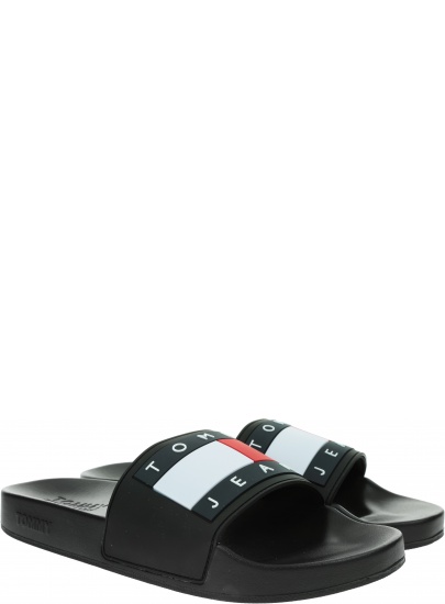 Klapki Męskie TOMMY JEANS Flag Slide EM0EM00689 BDS