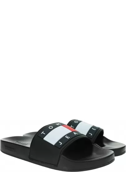 Klapki Męskie TOMMY JEANS Flag Slide EM0EM00689 BDS