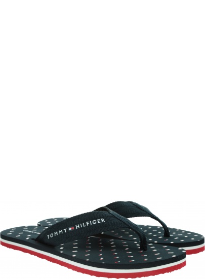 Japonki Damskie TOMMY HILFIGER Th Mini Flags Beach Sandal FW0FW05663 DW5