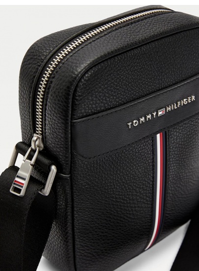 Czarna Listonoszka Męska TOMMY HILFIGER Mini Reporter AM0AM07230 BDS