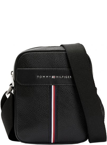 Czarna Listonoszka Męska TOMMY HILFIGER Mini Reporter AM0AM07230 BDS