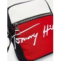 Saszetka TOMMY HILFIGER Th Signature Mini Reporter AM0AM07382 Blu