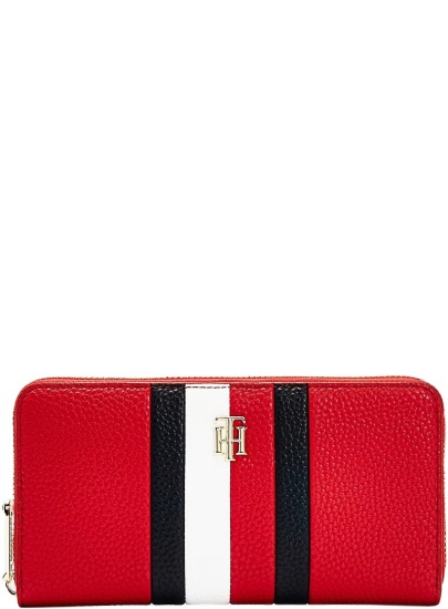 Duży Portfel Damski TOMMY HILFIGER Iconic Tommy Large AW0AW09899 SNE