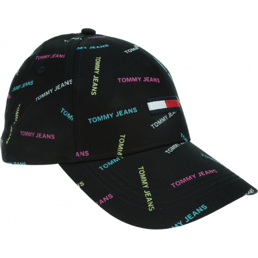 Czarna Czapka z Daszkiem TOMMY JEANS AW0AW09759 0GJ