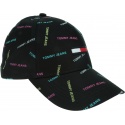 Czarna Czapka z Daszkiem TOMMY JEANS AW0AW09759 0GJ