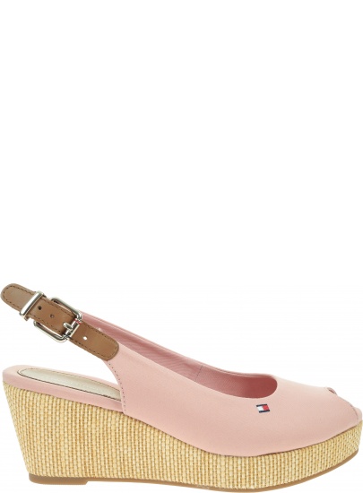 Espadryle Damskie TOMMY HILFIGER Iconic Elba Sling Back Wedge FW0FW04788