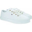 Białe Tenisówki TOMMY HILFIGER Essential Nautical Sneaker FW0FW04848 YBS