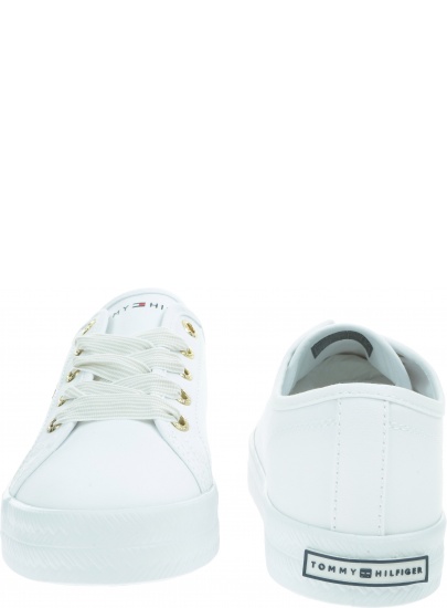Białe Tenisówki TOMMY HILFIGER Essential Nautical Sneaker FW0FW04848 YBS