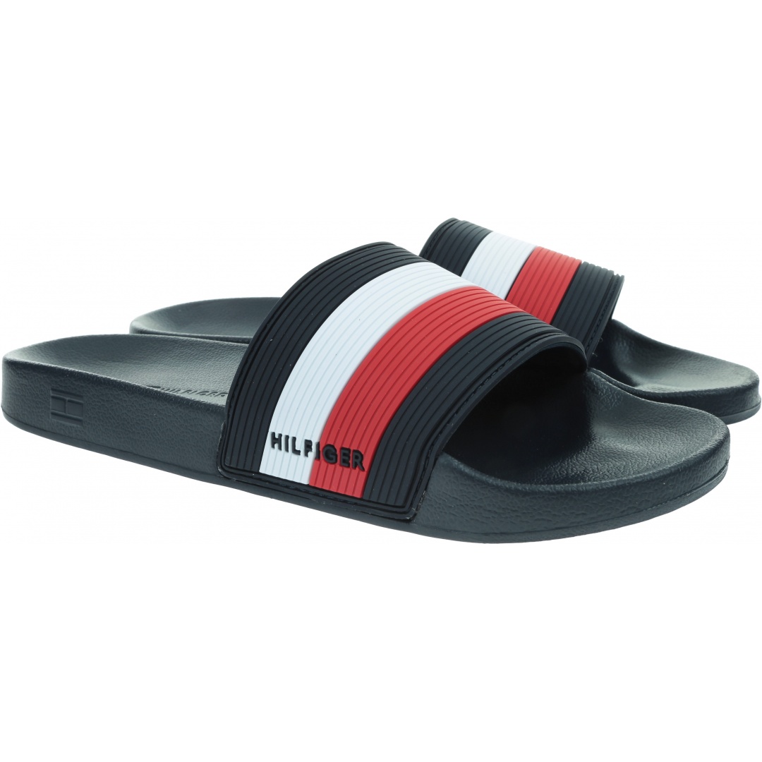 Klapki Męskie TOMMY HILFIGER Essential Corporate Pool FM0FM03375 DW5