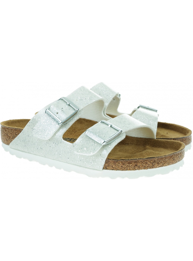 Klapki BIRKENSTOCK Arizona Kids BF Cosmic Sparkle White