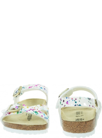 Sandały BIRKENSTOCK Rio Kids MF Confetti White Pop 1019751