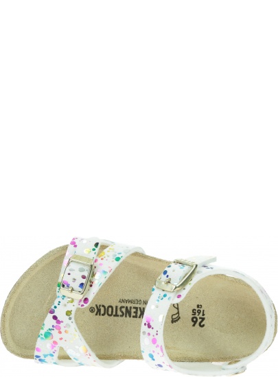 Sandały BIRKENSTOCK Rio Kids MF Confetti White Pop 1019751