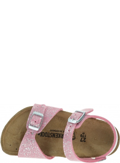 Sandały BIRKENSTOCK Rio Plain K BF Cosmic Sparkle Candy Pink 1018878