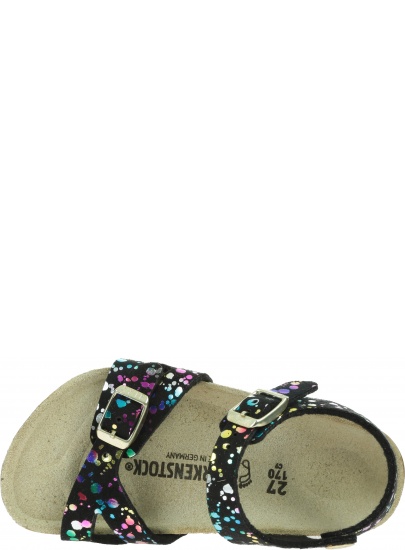 Sandały BIRKENSTOCK Rio Kids MF Confetti Black Pop 1019724