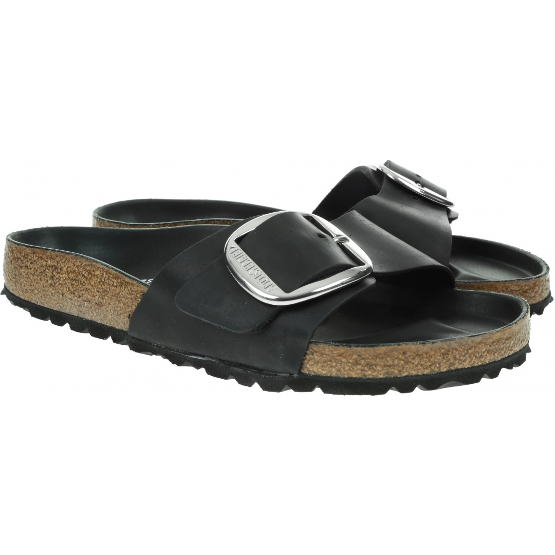 Klapki BIRKENSTOCK Madrid Big Buckle FL Black HEX 1006522