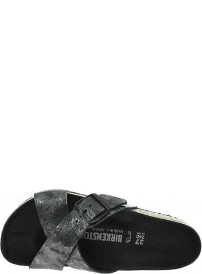Klapki BIRKENSTOCK Siena VL Vintage Metallic Black 1019409