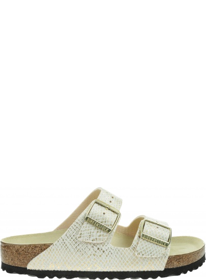 Klapki BIRKENSTOCK Arizona MF Shiny Python Eggshell 1018480