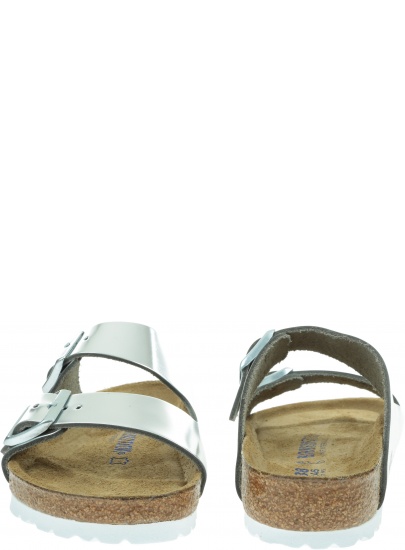 Klapki BIRKENSTOCK Arizona NL SFB Metallic Silver 1005960