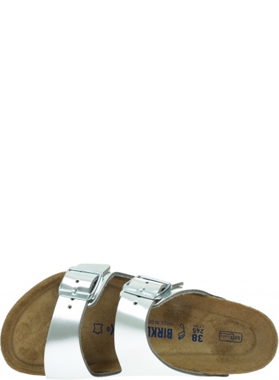 Klapki BIRKENSTOCK Arizona NL SFB Metallic Silver 1005960