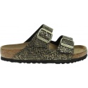 Klapki BIRKENSTOCK Arizona MF Shiny Python Black 1018407