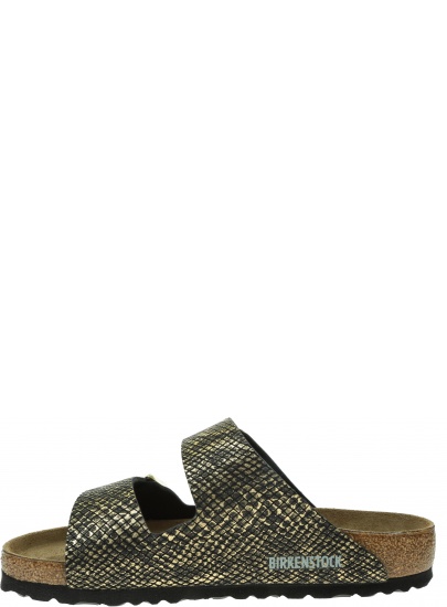 Klapki BIRKENSTOCK Arizona MF Shiny Python Black 1018407