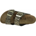 Klapki BIRKENSTOCK Arizona MF Shiny Python Black 1018407
